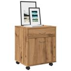 vidaXL Rolkast 45x38x54 cm bewerkt hout artisanaal, Verzenden, Nieuw