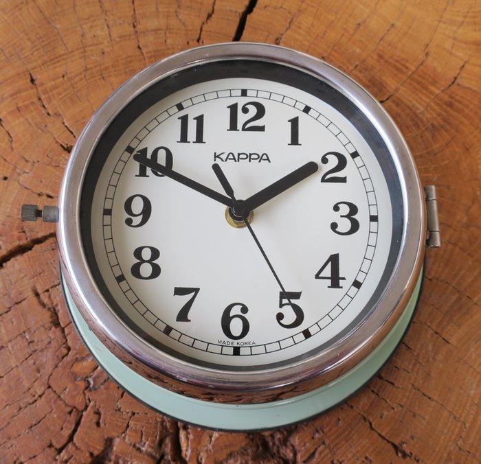 Wandklok - Kappa - Glas, Staal - 1980-1990, Antiek en Kunst, Antiek | Wandborden en Tegels