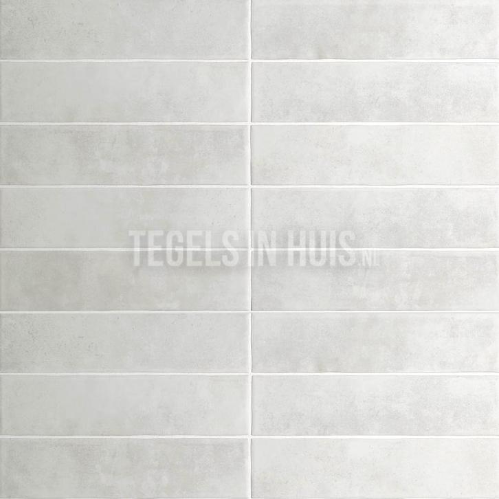 Vloertegel / wandtegel argile ice wit 6x24.6 vloertegel, Doe-het-zelf en Verbouw, Tegels, Vloertegels, Nieuw, 10 m² of meer, Keramiek