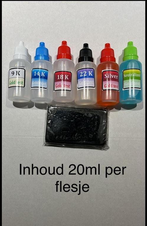 Toetswater 20ml voor Goud en Zilver tester test Vloeistof au, Antiek en Kunst, Antiek | Goud en Zilver, Goud, Zilver, Ophalen of Verzenden