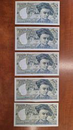 Frankrijk. - 5 x 50 Francs - 1990 - Consecutive - Pick 152e