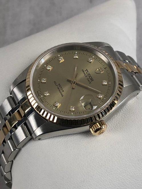 Tudor - Prince Date Automatic Diamond Dial - 72033 - Unisex, Sieraden, Tassen en Uiterlijk, Horloges | Antiek
