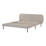 Gestoffeerd bed Porvoo met bedbodem 160x200 cm beige [en.cas, Verzenden, Nieuw