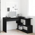 vidaXL Bureau Zwart eiken 200 x 50 x 76 cm Bewerkt hout, Huis en Inrichting, Bureaus, Verzenden, Nieuw