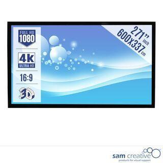 Projectiescherm Cinema 4K|UHD 600x337 16:9 271 Sam Creat beschikbaar voor biedingen