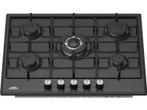 Everglades - Gas Kookplaat - Zwart, Verzenden, Nieuw, Gas, 5 kookzones of meer