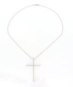 Zonder Minimumprijs - Ketting met hanger - 18 karaat Witgoud