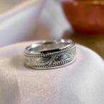 Novell witgouden heren ring, Sieraden, Tassen en Uiterlijk, Ringen, Gebruikt, Overige kleuren, 20 of groter, Heer