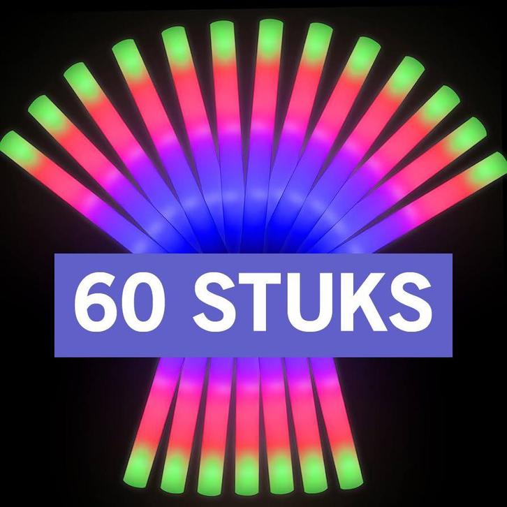 Foamsticks | Lichtstaven 60 Stuks, Hobby en Vrije tijd, Feestartikelen | Verhuur, Geboorte of Huwelijk, Nieuw