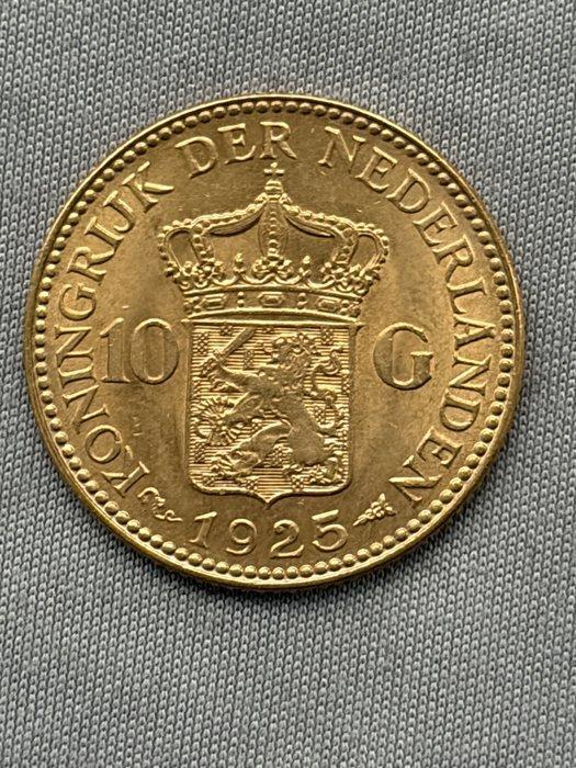Nederland. Wilhelmina. 10 Gulden 1925, Postzegels en Munten, Munten | Nederland