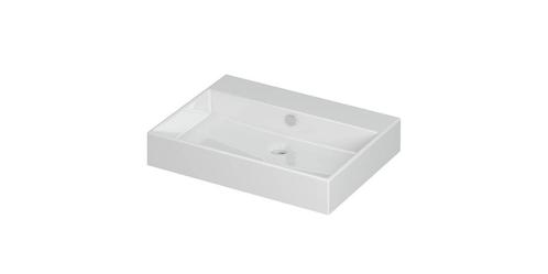 Wastafel Unlimited Porselein zonder kraangat 60 cm x 45 cm x, Doe-het-zelf en Verbouw, Sanitair, Overige typen, Nieuw, Ophalen of Verzenden