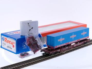 Schaal H0 Roco 47026 containerwagen Sdkms 707 Bad Reiche... beschikbaar voor biedingen
