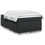 vidaXL Boxspring met matras kunstleer zwart 120x200 cm, Huis en Inrichting, Overige materialen, Verzenden, Zwart, Nieuw