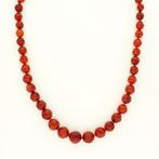 Halsketting - 14 karaat Geel goud - Carneool, Nieuw