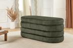 Extravagante gestoffeerde bank VOGUE 115 cm groen fluwelen, Huis en Inrichting, Banken | Bankstellen, Ophalen of Verzenden, Nieuw