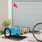 vidaXL Fietstrailer oxford stof en ijzer blauw, Fietsen en Brommers, Verzenden, Nieuw