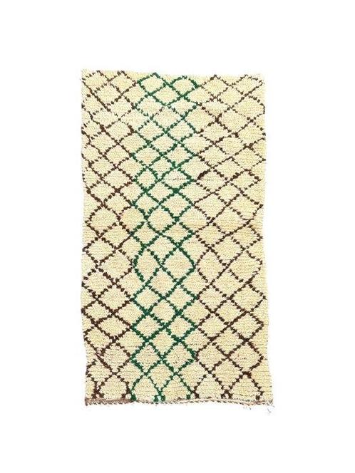 Berber, Vintage Marokkaanse Berber Beni Ourain Vloerkleed, Huis en Inrichting, Stoffering | Tapijten en Kleden