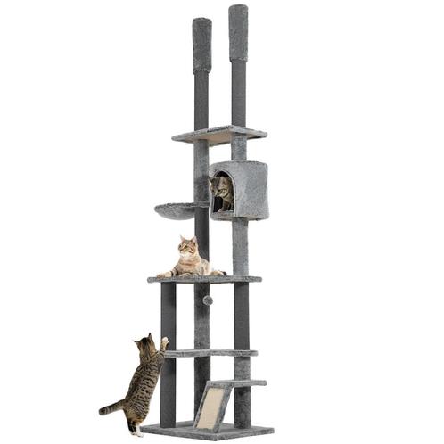 TRUUSK Krabpaal Plafondhoog, Kattenboom, 225-255 Cm Kattenkr, Dieren en Toebehoren, Katten-accessoires, Nieuw, Verzenden