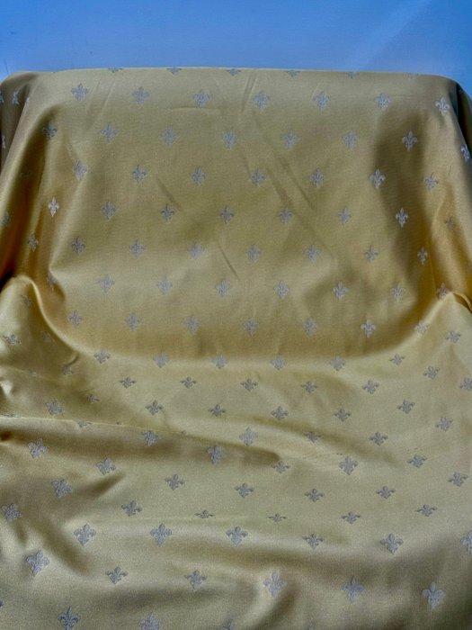 Jacquard Reale met Geborduurde Lelies – Nobele elegantie, Antiek en Kunst, Antiek | Kleden en Textiel