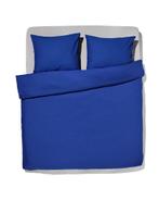 HEMA Dekbedovertrek zacht katoen 200x200/220 kobalt blauw, Verzenden, Nieuw