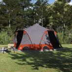 vidaXL Koepeltent met dak Grijs en Oranje 505 x 450 x 248 cm, Caravans en Kamperen, Tenten, Verzenden, Nieuw
