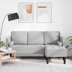 vidaXL Bankstel Wolken grijs 173 x 131 x 67 cm Stof, Verzenden, Nieuw, Stof, Minder dan 150 cm