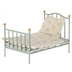 Maileg - Vintage bed mint (klein)  9x8cm, Nieuw