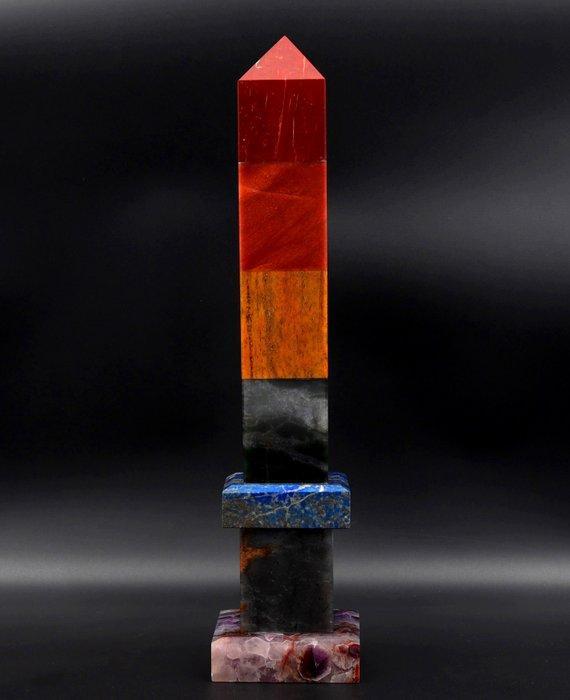 Red Jasper, Orange Aventurine, Yellow Jasper, Green Jade,, Antiek en Kunst, Curiosa en Brocante