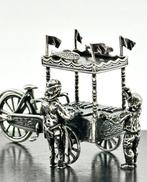 No reserve-Stevige handgemaakte Hollands zilveren miniatuur