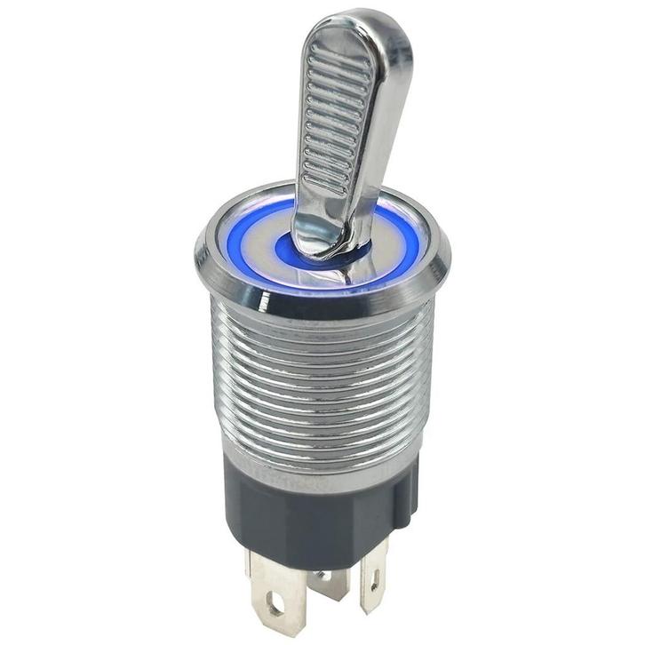 ProRide Metalen Tuimelschakelaar 12-24V OFF-ON - Inbouw -, Doe-het-zelf en Verbouw, Elektra en Kabels, Nieuw, Verzenden