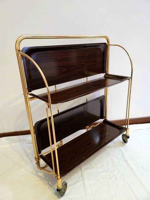 Serveerwagen - Metaal - Kar - voedselwagen, Antiek en Kunst, Kunst | Designobjecten