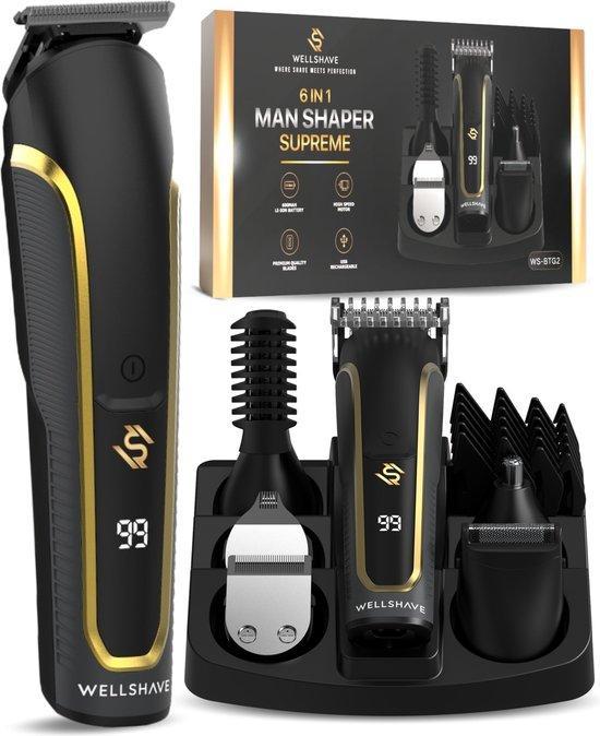 2dekans | Wellshave 6 in 1 Baardtrimmer Supreme - Trimmer, Sieraden, Tassen en Uiterlijk, Uiterlijk | Gezichtsverzorging, Zo goed als nieuw
