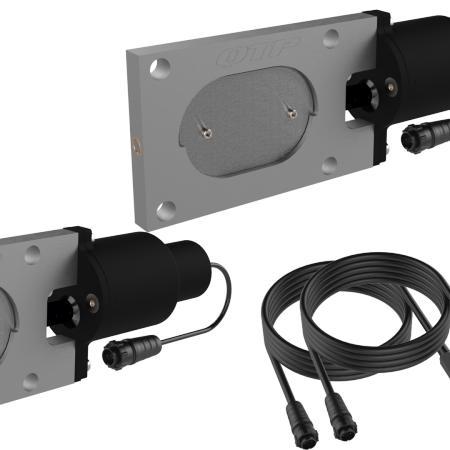 QTP Bolt-On QTEC Dual Low Profile Oval Electric Cutout, Auto-onderdelen, Uitlaatsystemen, Ophalen of Verzenden