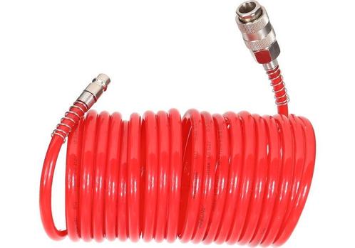 Spiraal luchtslang - 10 bar - 5mm - 10 meter - EURO aansluit, Doe-het-zelf en Verbouw, Gereedschap | Machine-onderdelen en Toebehoren