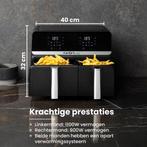 2dekans | Nexxt Digitale Dubbele Airfryer XXL -, Witgoed en Apparatuur, Frituurpannen, Ophalen of Verzenden, Zo goed als nieuw
