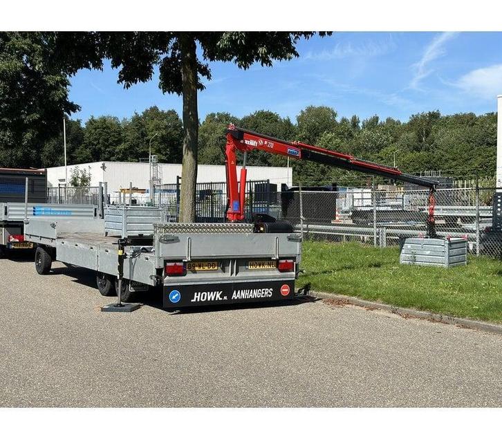 Schamelwagen met Maxilift laadkraan, Mobiele kraan, kraantje, Auto diversen, Aanhangers en Bagagewagens, Gebruikt, Ophalen