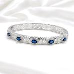 Zonder minimumprijs - Armband Verguld Saffier - Topaas - 18k, Nieuw