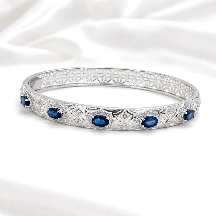 Zonder minimumprijs - Armband Verguld Saffier - Topaas - 18k, Sieraden, Tassen en Uiterlijk, Armbanden