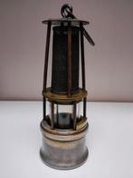 Olielamp - Engelse Mijnwerkerslamp uit messing, staal en