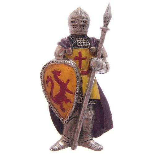 Magneet Kruistocht Ridder Schild en Speer Oranje/geel - 8,5x, Huis en Inrichting, Woonaccessoires | Overige, Nieuw, Ophalen of Verzenden