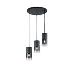 Moderne hanglamp zwart 3-lichts - Huygen, Nieuw, Overige stijlen