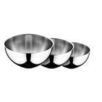 GGM Gastro | 3-delige RVS kommenset - Ø 160, 200, 240mm |, Verzenden, Nieuw, Effen