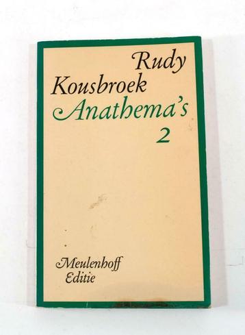 Boek Rudy Kousbroek Anathema's 2 Meulenhoff Editie N315