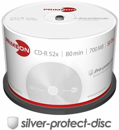 Primeon CD-R 700 MB 50 stuks, Computers en Software, Beschrijfbare discs, Nieuw, Verzenden