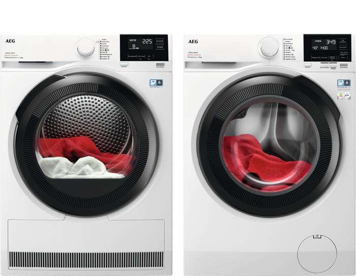 AEG Wasmachine + AEG Droger, Witgoed en Apparatuur, Wasmachines, Nieuw, 1600 toeren of meer, Voorlader