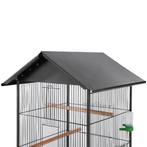 Vogelkooi Volière Vogelkooimet dak staal zwart 66x66x155 cm, Dieren en Toebehoren, Nieuw, Verzenden