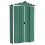 Tuinschuur 116x45x175 cm gegalvaniseerd staal groen, Tuin en Terras, Tuinhuizen, Verzenden, Nieuw