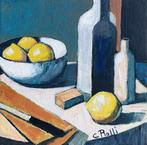 Claudio Rolfi (1960) - Composizione con limoni, Antiek en Kunst, Kunst | Schilderijen | Modern