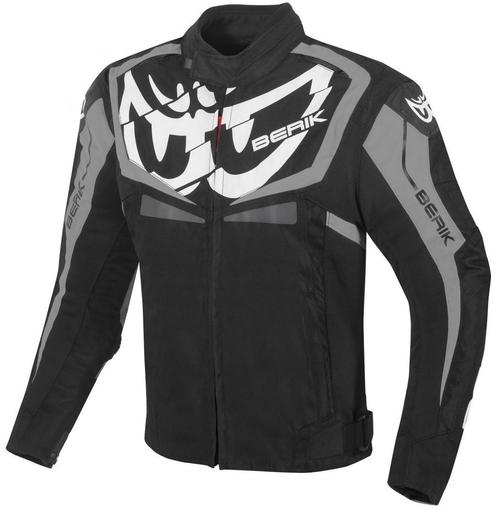 Berik Radic Evo Zwart Wit Grijs Waterdichte Textiele, Motoren, Kleding | Motorkleding, Heren, Nieuw met kaartje, Jas | textiel