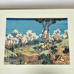 Set van 2 houtsneden  - houtsnede - Katsushika Hokusai